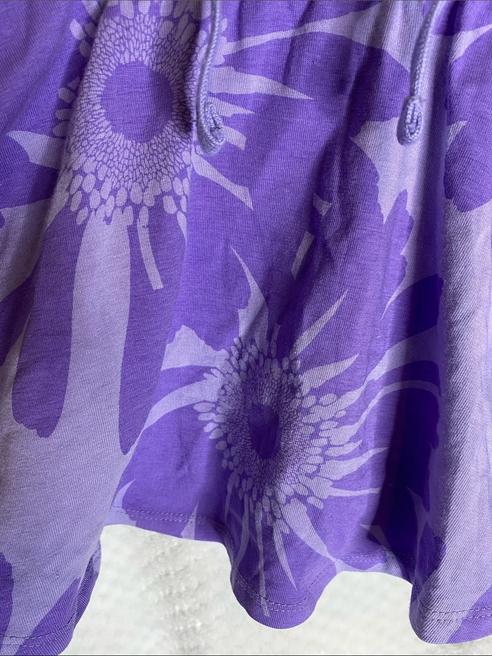 Gap Kids purple knit floral print skort